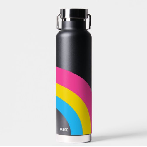Pansexual Pride Rainbow Flag Cool Personalized Water Bottle