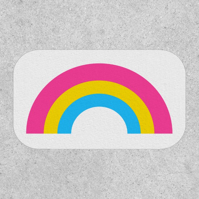 Pansexual Pride Rainbow Flag Patch (Front)