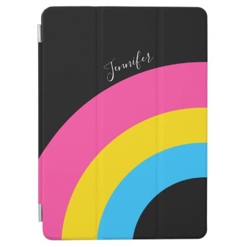 Pansexual Pride Rainbow Flag Pretty Monogram iPad Air Cover