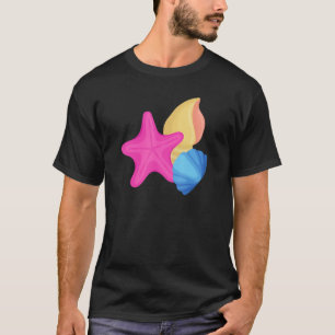 Pansexual Pride Seashells LGBTQ Pan Flag LGBTQIA+ T-Shirt