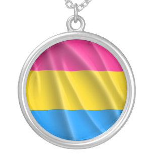 PANSEXUAL PRIDE SILVER PLATED NECKLACE