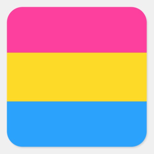 Pansexual Pride stickers _ rounded