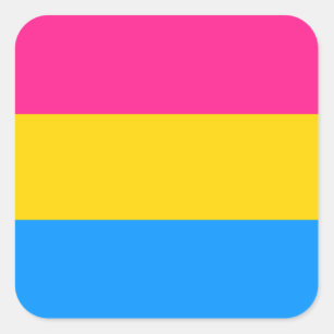 Pansexual Pride stickers - rounded