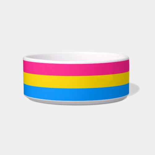 Pansexual Pride Stripes Bowl