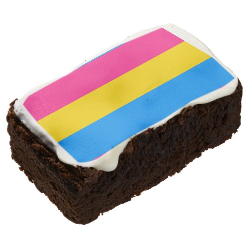 Pansexual Pride Stripes Brownie