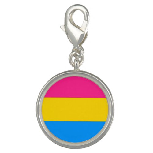 Pansexual Pride Stripes Charm