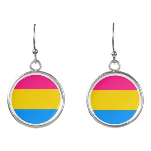 Pansexual Pride Stripes Earrings