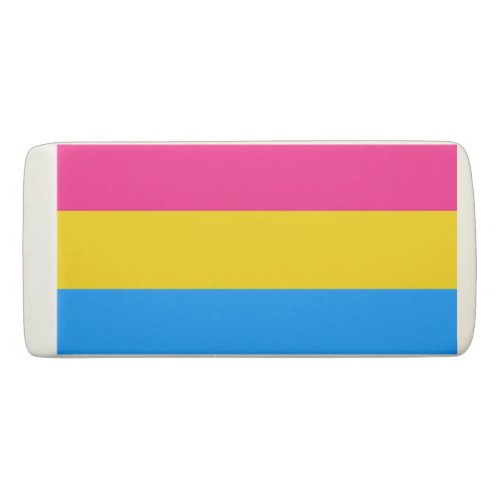 Pansexual Pride Stripes Eraser