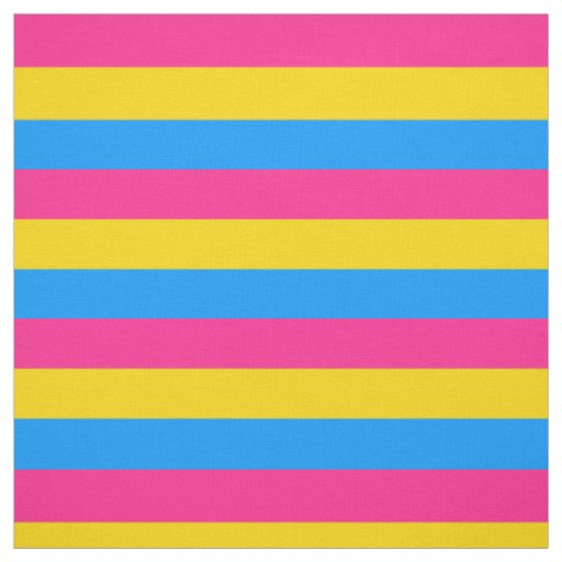 Pansexual Pride Stripes Fabric