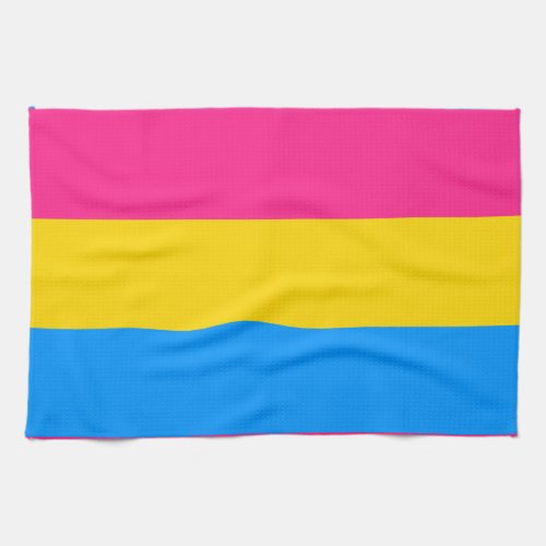 Pansexual Pride Stripes Kitchen Towel