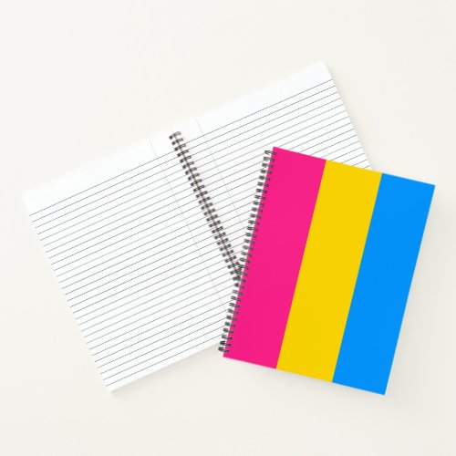 Pansexual Pride Stripes Notebook