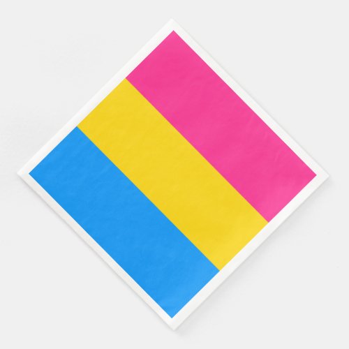 Pansexual Pride Stripes Paper Dinner Napkins