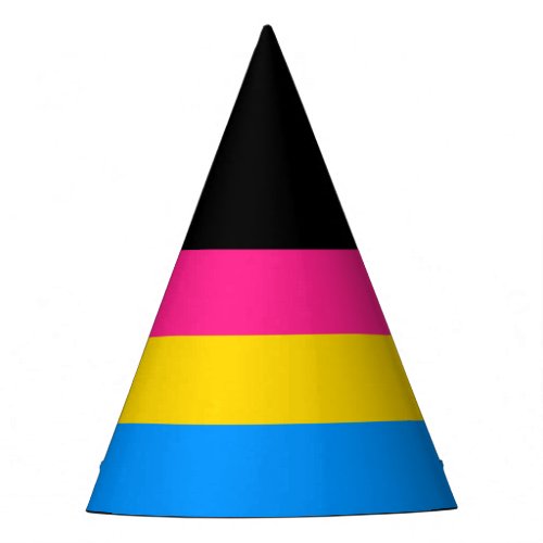 Pansexual Pride Stripes Party Hat
