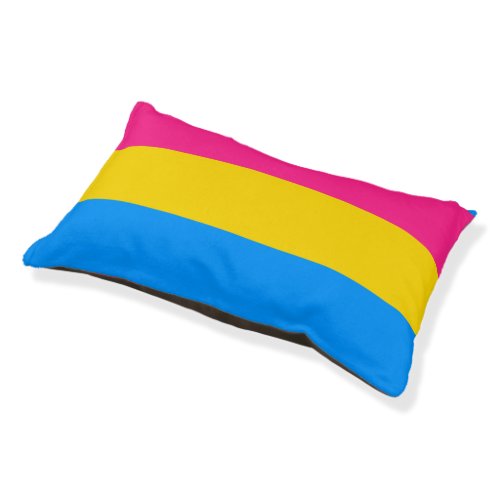 Pansexual Pride Stripes Pet Bed