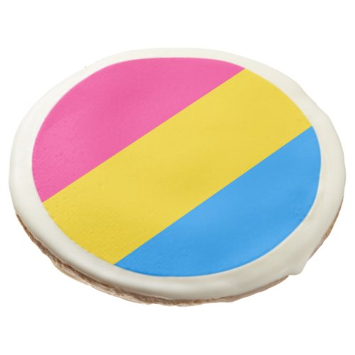 Pansexual Pride Stripes Sugar Cookie