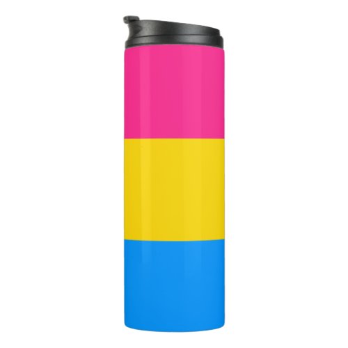 Pansexual Pride Stripes Thermal Tumbler