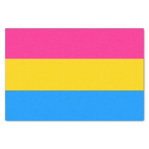 Pansexual Pride Stripes Tissue Paper