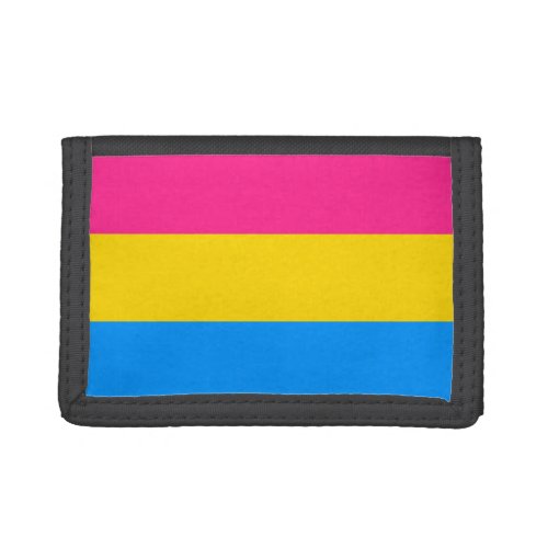 Pansexual Pride Stripes Trifold Wallet