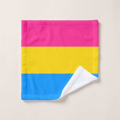 Pansexual Pride Stripes Wash Cloth