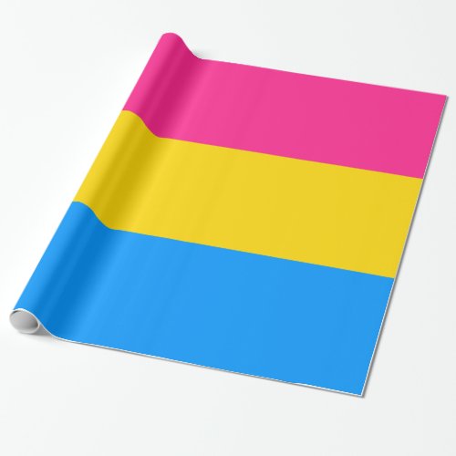 Pansexual Pride Stripes Wrapping Paper