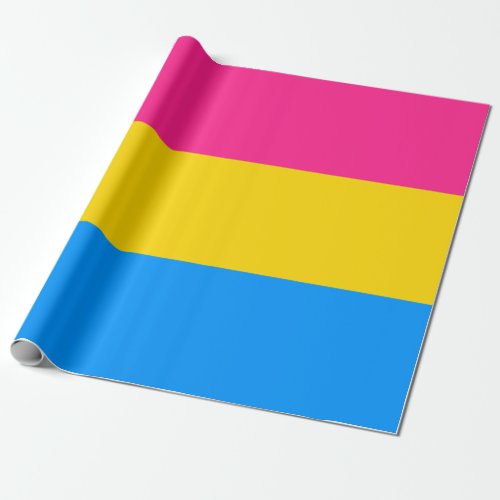 Pansexual Pride Stripes Wrapping Paper