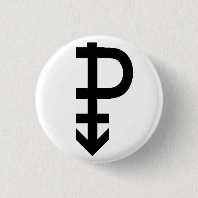 Pansexual Pride Symbol Button (Front)