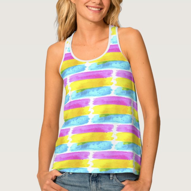 Pansexual Pride Tank Top (Front)