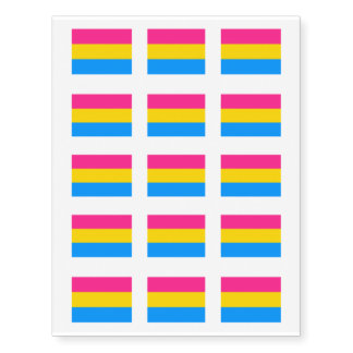 Pansexual Pride Temporary Tattoos