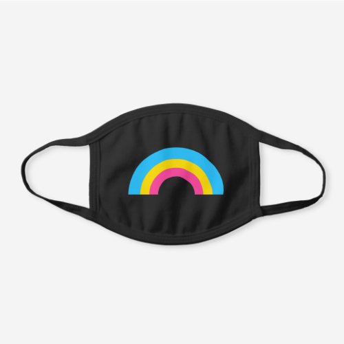 Pansexual Rainbow Black Cotton Face Mask