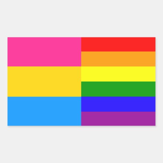 Pansexualrainbow Pride Flags Sticker 5095