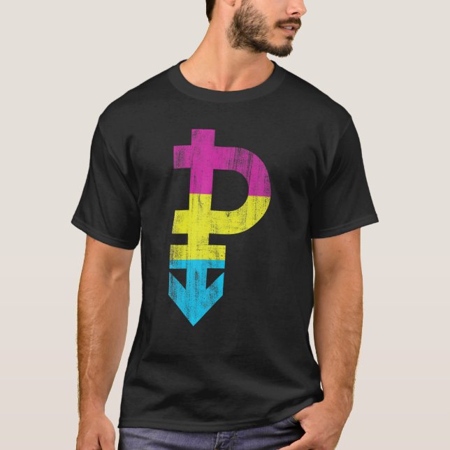 Pansexual Symbol LGBT Pride T-Shirt (Front)