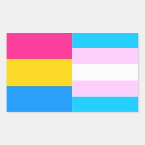 Pansexualtrans pride flags sticker