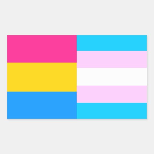 Pansexual Trans Pride Flags Sticker