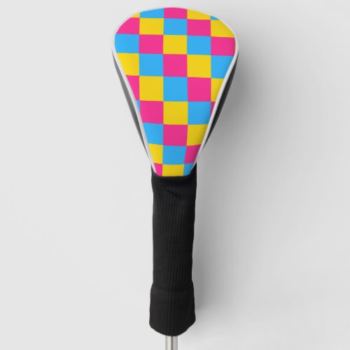 Pansexuality chackered pattern golf head cover