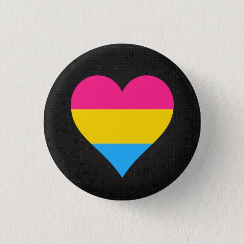 Pansexuality flag black button
