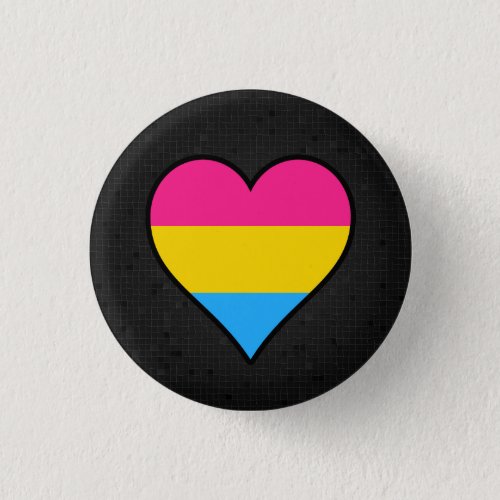 Pansexuality flag black button