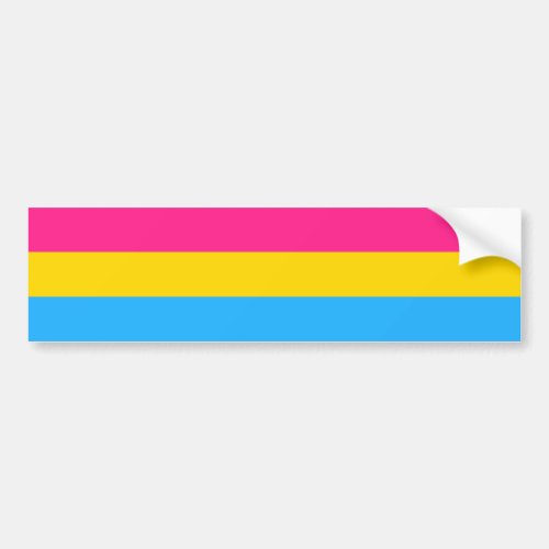 Pansexuality flag Bumper Sticker