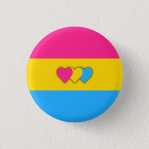 Pansexuality flag button
