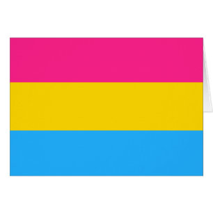Pansexuality flag cards