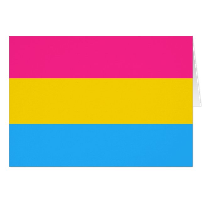Pansexuality flag cards (Front Horizontal)