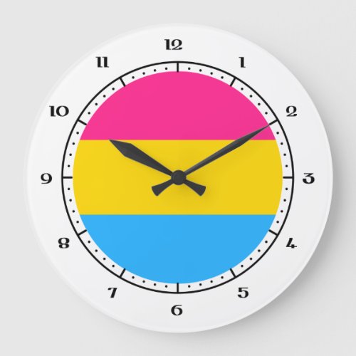 Pansexuality flag clocks