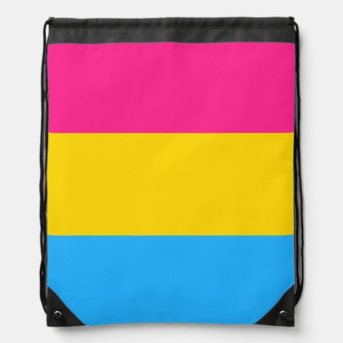 Pansexuality flag Drawstring Backpack