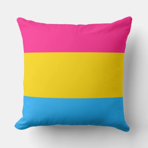 Pansexuality flag pillow