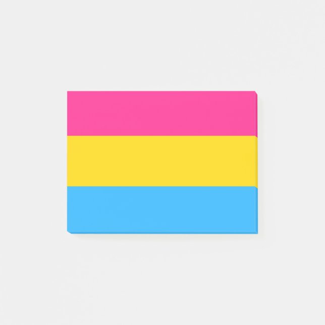 Pansexuality flag post-it notes (Front)