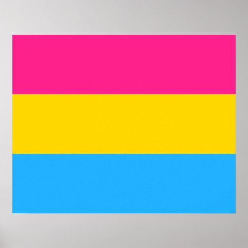 Pansexuality flag Poster