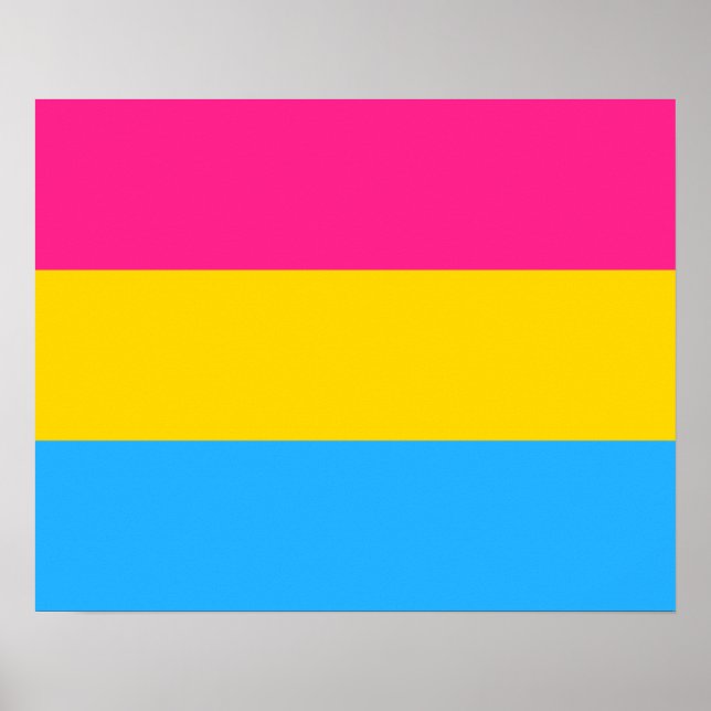 Pansexuality flag Poster (Front)