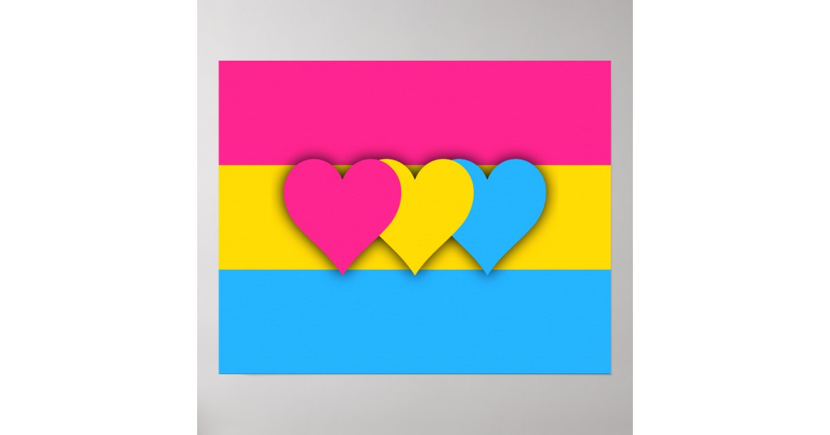 Pansexuality Flag Poster Zazzle 1277