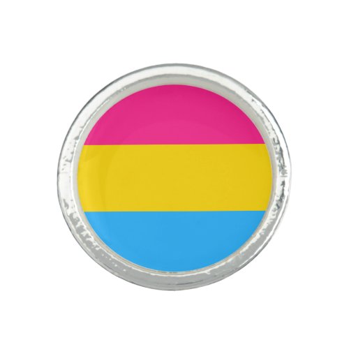 Pansexuality flag Ring