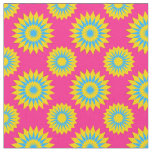 Pansexuality pride colors /pink flower pattern fabric