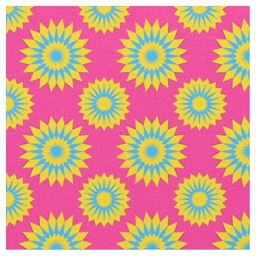 Pansexuality pride colors /pink flower pattern fabric